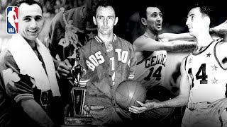 Bob Cousy Dribbles Around St. Louis Hawks - Boston Celtics History