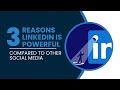 Top 3 Reasons LinkedIn Is BETTER Than Other Social Medias