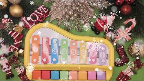 How to Play jingle bells piano Xylophone tutorial easy with notes keys and numbers