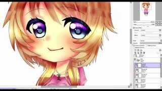 【SPEEDPAINT】Chibi Commission 【PAINT TOOL SAI】