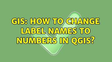 GIS: How to change label names to numbers in QGIS? (2 Solutions!!)