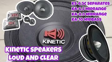 Loud and Clear Kinetic Audio Speakers | Midrange Midbass Full Range Set Up Review Video Compilation