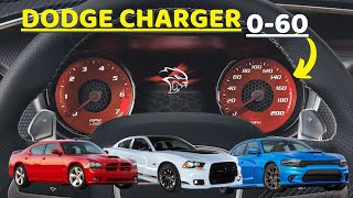 Dodge Charger 0-60 & 1/4 Mile Acceleration Videos - Every Engine Shown (2006-2023 V6 & V8s)