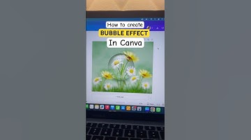 Create a Bubble Effect in Canva by following simple steps. #canvatutorial #canvatips