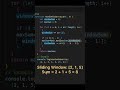 Sliding Window in 30 Seconds | DSA Interview Hack 🔥 #shorts #coding