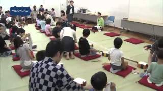 新宿区　子どもたちが伝統芸能を体験