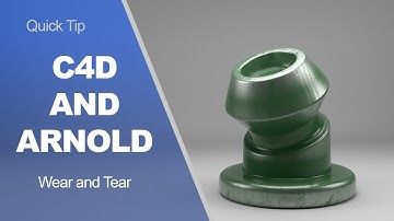 Cinema 4D and Arnold Render Tutorial - Wear and Damage with Curvature Shader (2020)