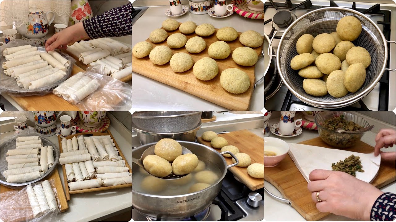 اول تفريزات شهر رمضان المبارك🌙حشوات بورك مشكلة وكبة جريش هشة تجنن للشوربات وانواع المرق