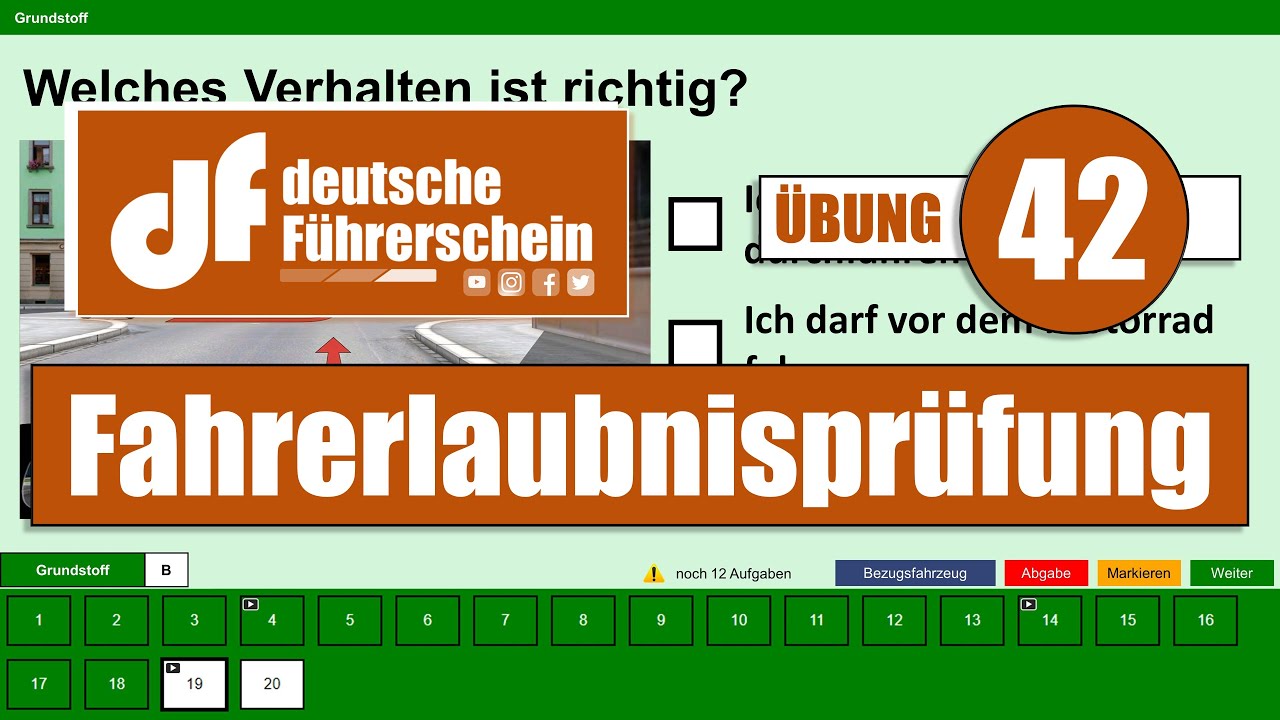 Neue Fragen Führerschein 2024 Klasse B Theorieprüfung Führerschein Deutschland 30 Fragen Klasse B - YouTube