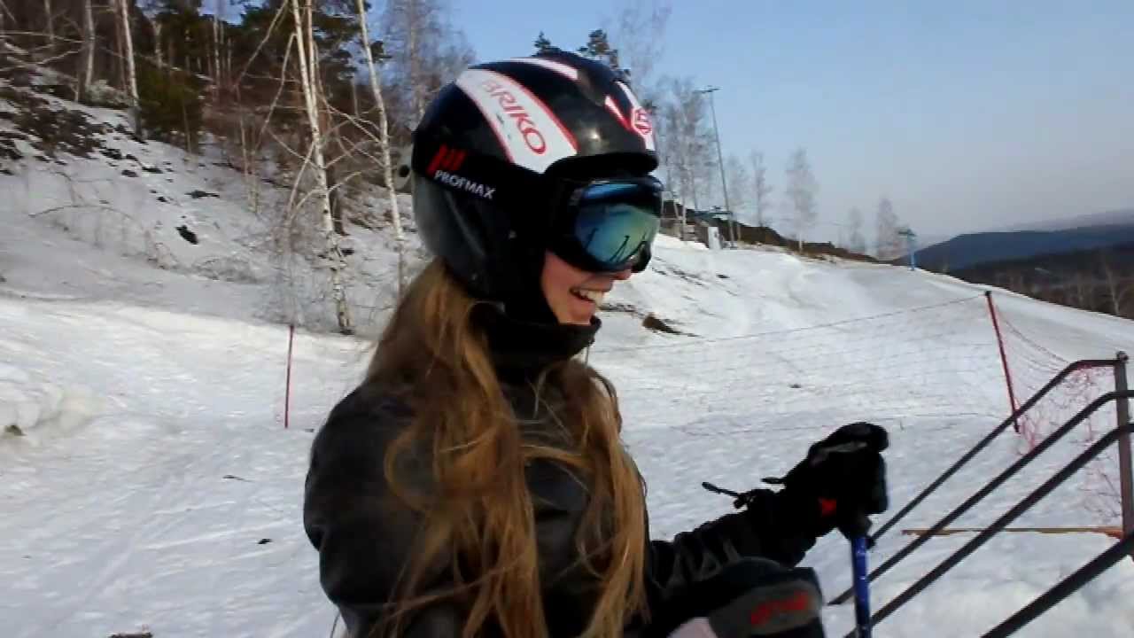 Ski-cross ride without special equipment