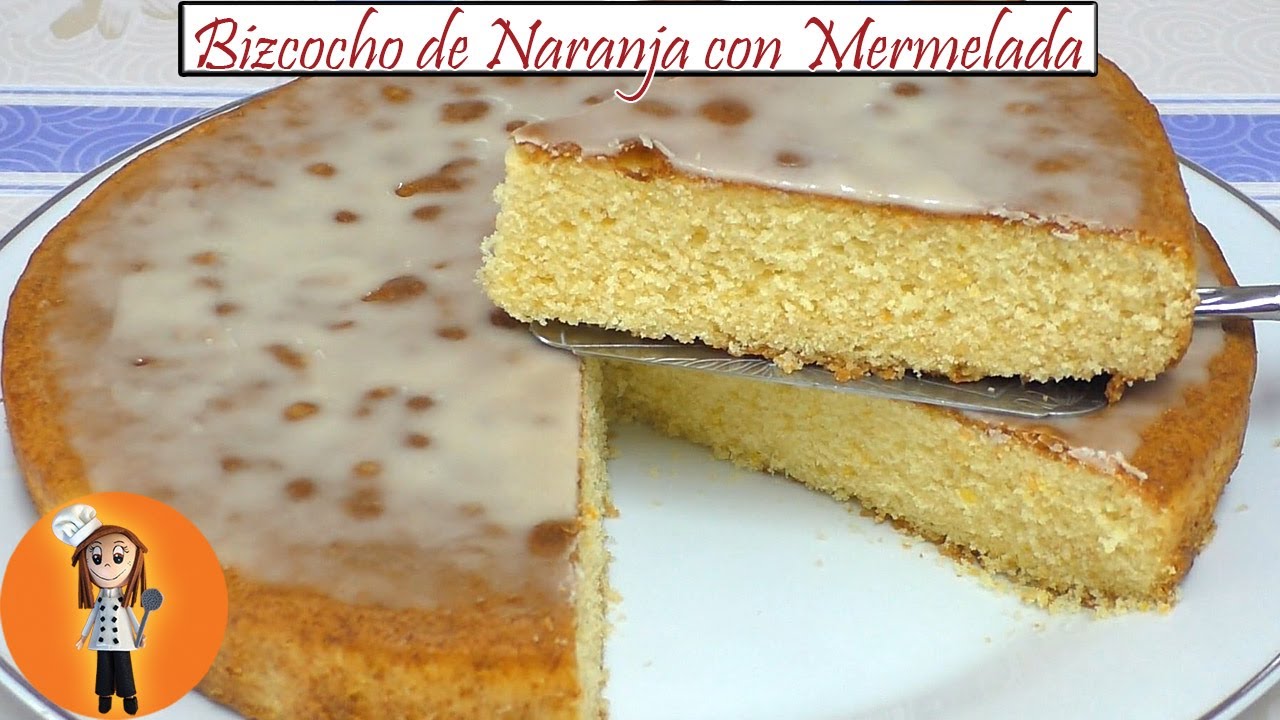 Bizcocho de Naranja con Mermelada | Receta de Cocina en Familia