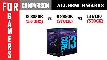 I3 8100 VS I3 8350k VS (5GHZ) I3 8350K | GTX 1080 | Comparison |
