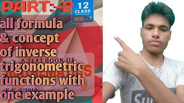 All Formula with one example of inverse trigonometric functions lecture-02 k.c Sinha , support ncert