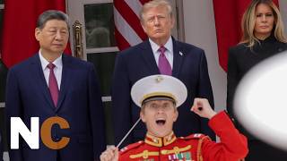 Trump & Xi Jinping Watch Military Drills in White House Rose Garden | Air Force Flyover | AC1Z News