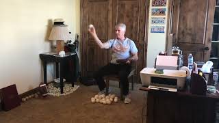 Tom Wright - oldest MLB player ever Throwing the knuckleball in his room - 28,000 times this year