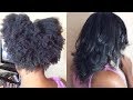 The Shrinkage is Too Real| Silk Press On 4c Hair