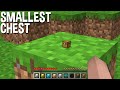 HOW to BUILD SMALLEST CHEST in Minecraft ??? SUPER CHEST !