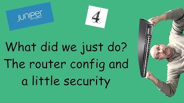 Juniper routing with a little security thrown in.