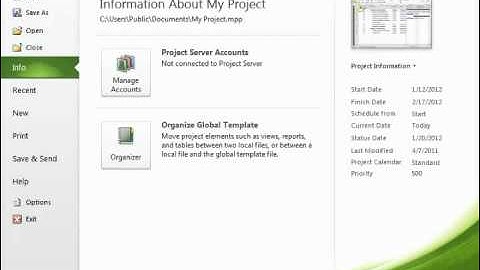 Project 2010 Tutorial Closing Projects Microsoft Training Lesson 2.2