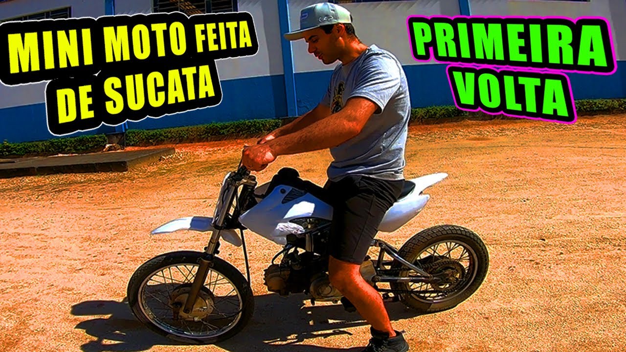 PRIMEIRA TRILHA NA MINI MOTO 125CC 