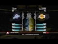 NBA 2K10 Utah Jazz vs. Los Angeles Lakers - Playoff Game 1 Recap