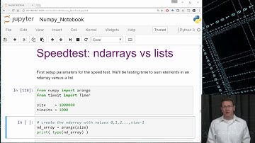 64 Numpy, Speed Test ndarray vs  list