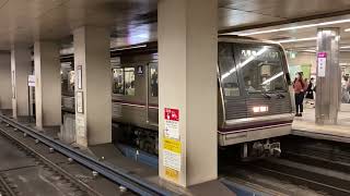 Osaka Metro谷町線30000系9編成都島行きと22系7編成八尾南行きと30000系2編成大日行き発着発車シーン