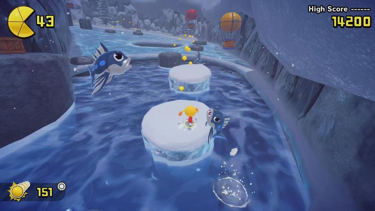 PAC-MAN WORLD 2 Re-PAC Snow Mountain + Boss