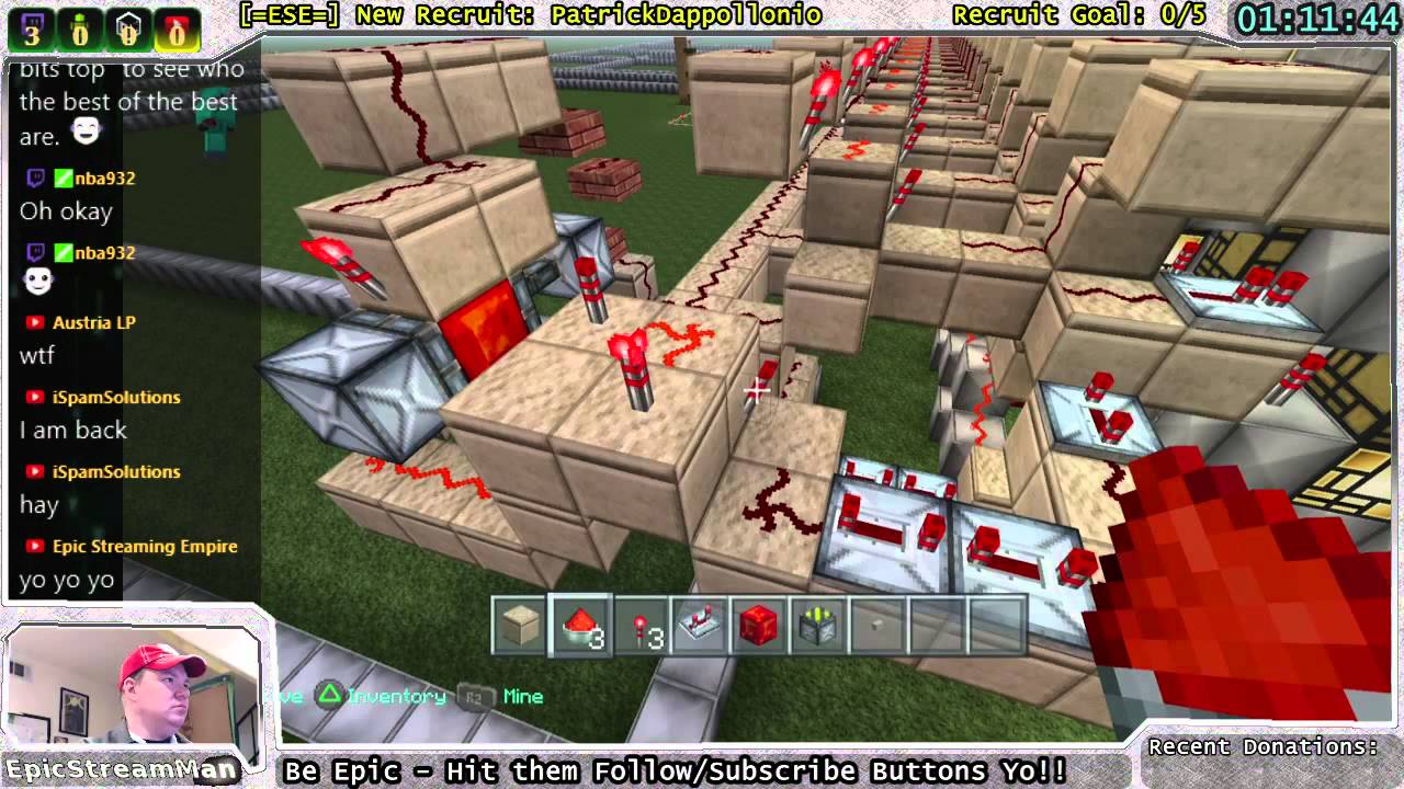 Krazy Minecraft Redstone fun with my buddy Andy pc remote