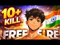 10+ kill  BR RANK free fire 🔥 subscribe 💪