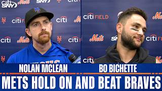 Nolan McLean and Bo Bichette on Mets' 7–5 win over the Braves