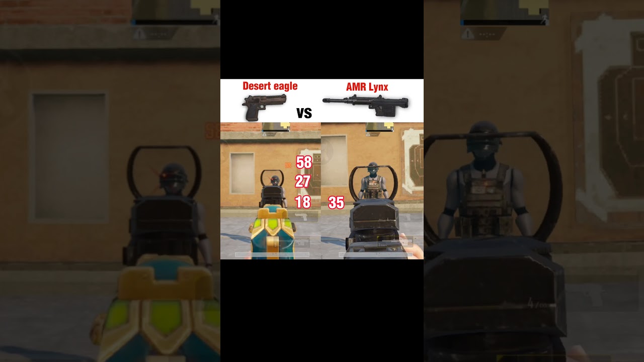 Desert eagle vs AMRLynx damage 😱 