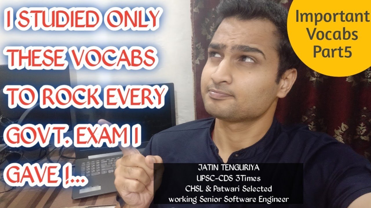 English Vocab For CDS CGL AFCAT Every Government Exam Part5 English Vocab For CDS CGL AFCAT Every Government Exam Part5