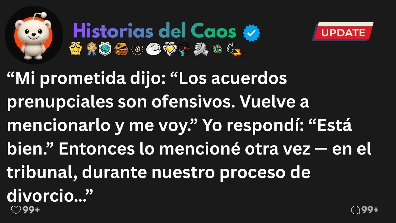 Mi prometida dijo: “Los acuerdos prenupciales son ofensivos. Vuelve a mencionarlo y me voy.” Yo resp