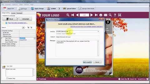 How to email flipbook and have it run by clicking the icon | FlipBook Creator