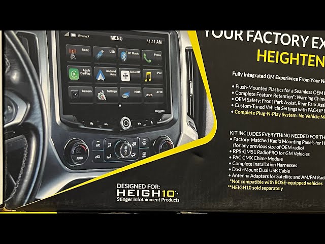 HEIGH10 10 Radio Kit  Chevy Silverado/GMC Sierra (2014-2018)