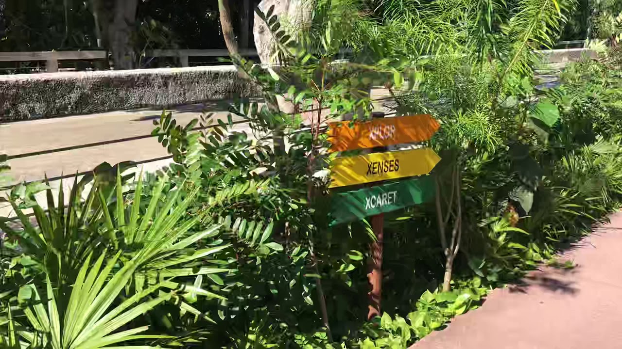 Walking path from Hotel Xcaret to Xcaret Park in 10 mins