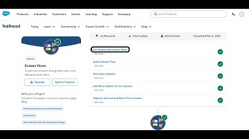 Get Started with Screen Flows | Screen Flows | Trailhead | Salesforce | Virtual Internship