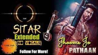 Jhoome Jo Pathaan Sitar Ringtone (No Vocals) | Pathaan Instrumental BGM | Ringtone 2023