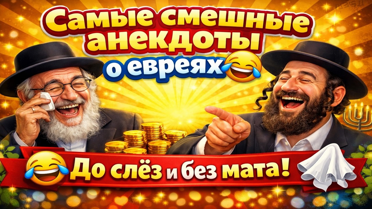 Самые смешные анекдоты  о евреях😂 До слёз и без мата!