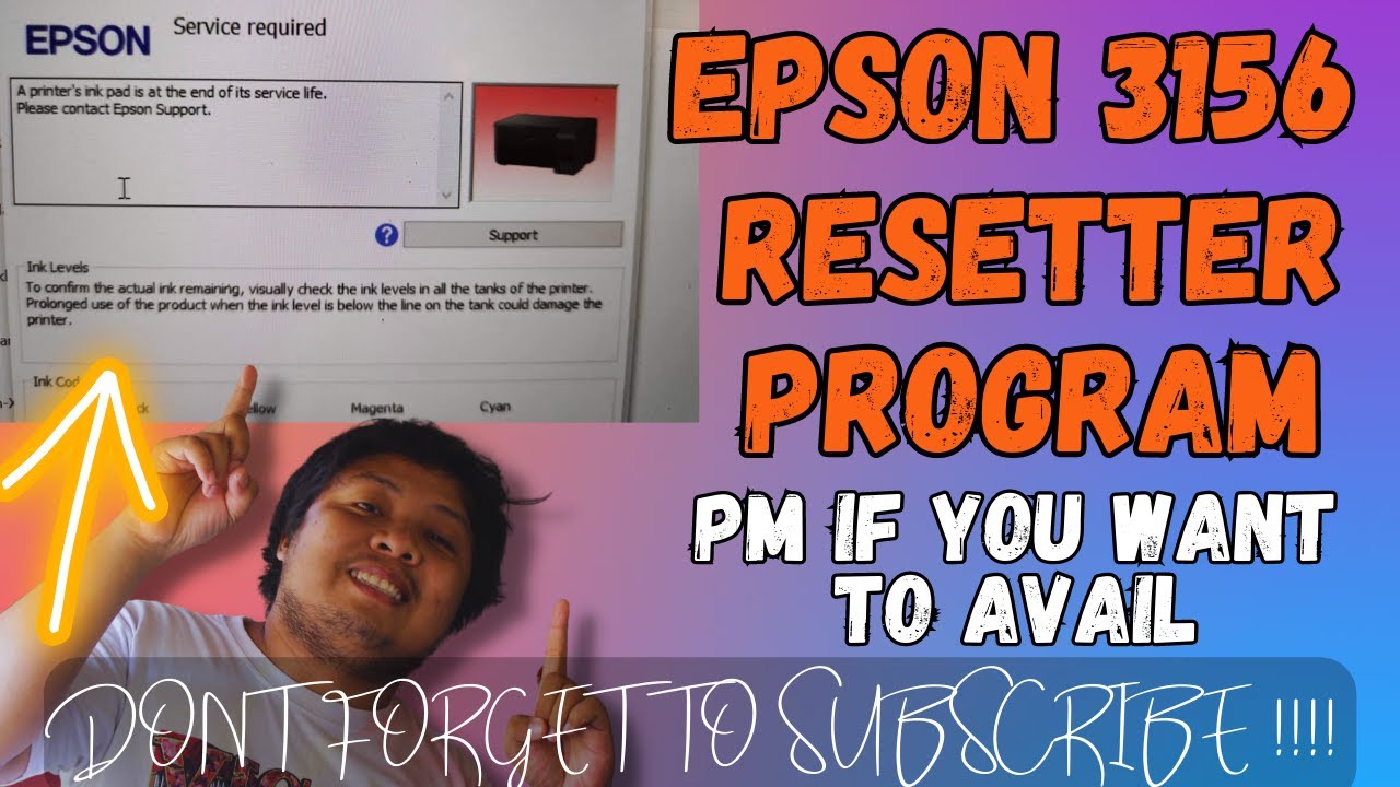 HOW TO RESET EPSON L3156, L3150 USING ORIGINAL RESETTER (NO.7) 
