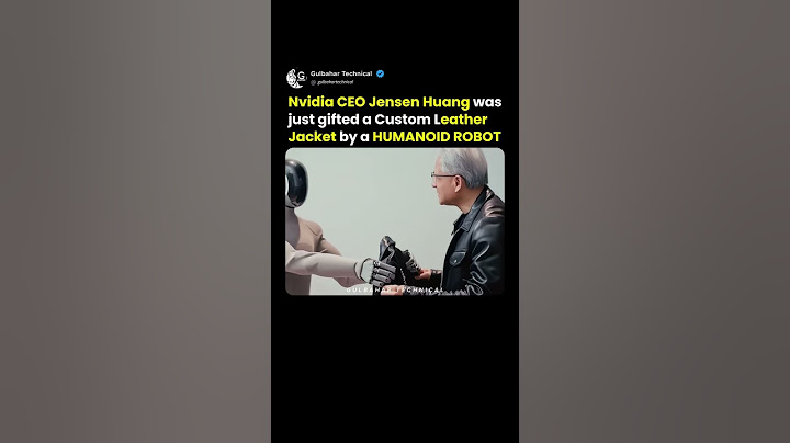 Humanoid Robot Gifts Nvidia CEO a Jacket!