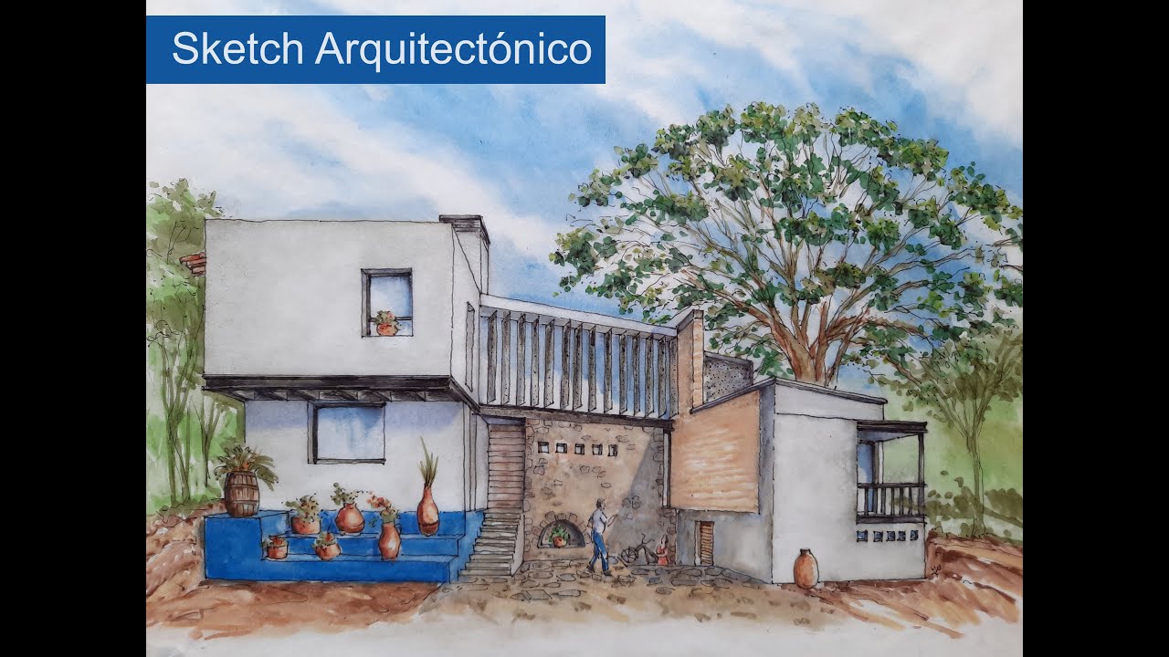 Perspectiva Arquitectónica con Plumones