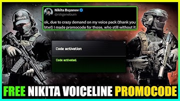 NIKITA FREE VOICELINE PROMO CODE ON!