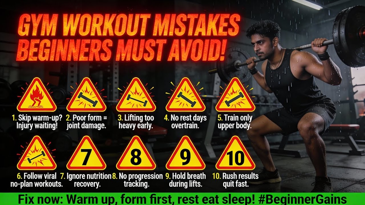 Gym workout mistake for beginners raps poscher and perfact workout 