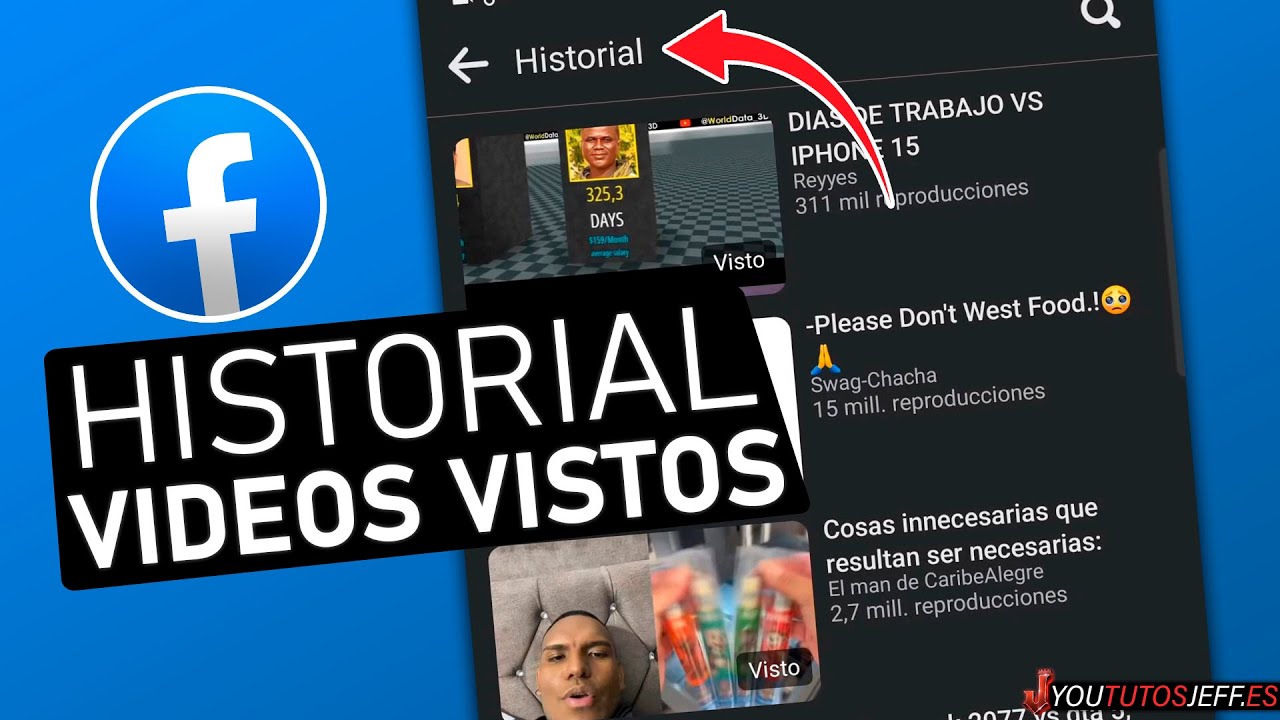 Como VER Historial de Videos VISTOS en Facebook 2024 🔵 - YouTube
