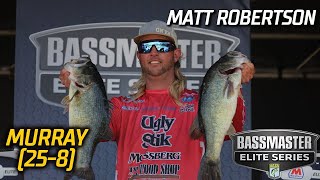 Matt Robertson leads Day 1 of Bassmaster Elite at Lake Murray with 25  pounds, 8 ounces 