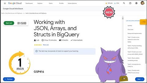 Working with JSON, Arrays, and Structs in BigQuery | #2024 | #GSP416 |#qwiklabs