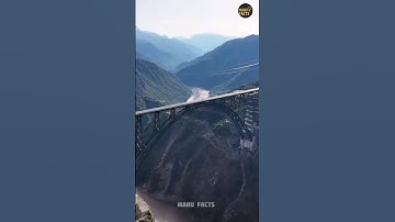 World Most Highest Bridge | Chenab Rail Bridge | Highest Bridge | #ChenabBridge #Chenab #Fact #Short