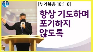 [생명의 삶 큐티] 항상 기도하며 포기하지 않도록 / 누가복음 18:1-8 #누가복음 #큐티 #QT #생명의삶